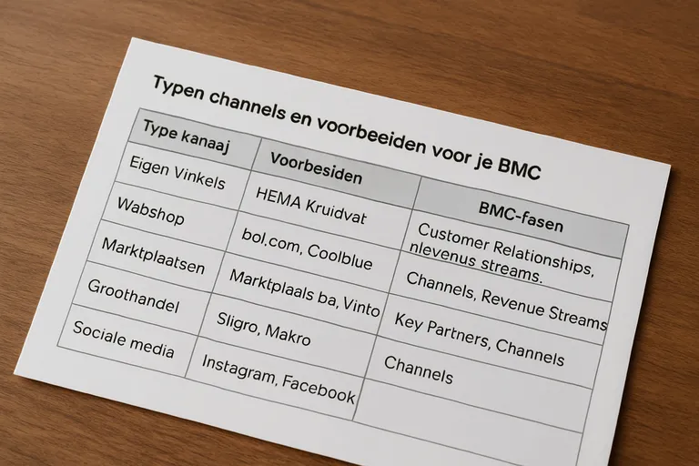 Typen channels en voorbeelden voor je BMC
