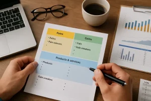 Van klantpijn naar scherpe propositie met een waardepropositiematrix die je keuzes helder maakt