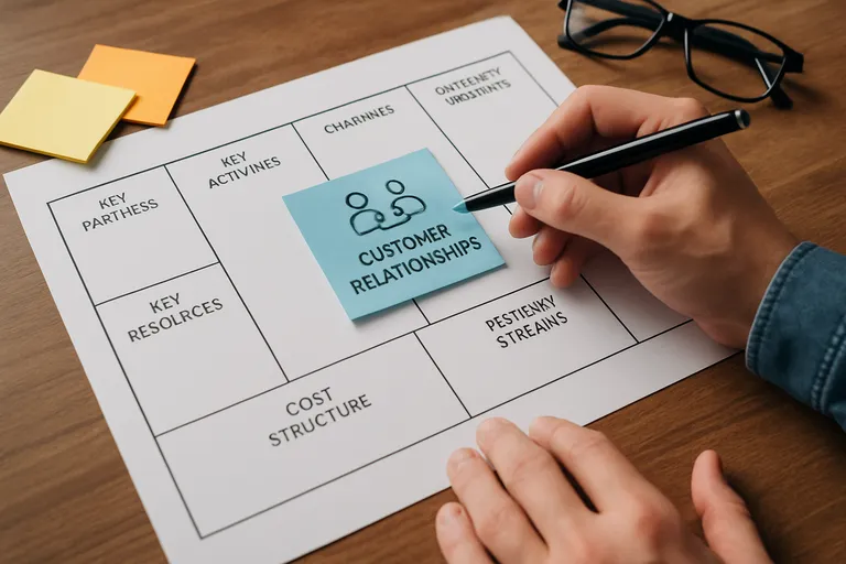 Wat is het customer relationship business model canvas