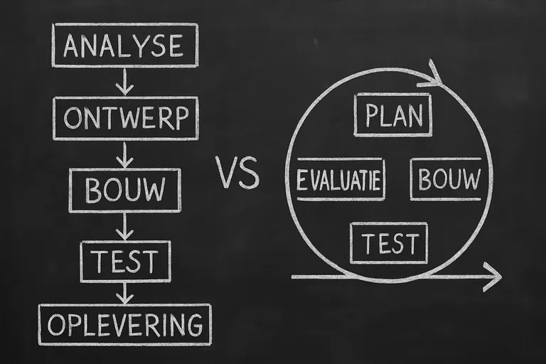 Watervalmethode VS agile: definities en kernprincipes
