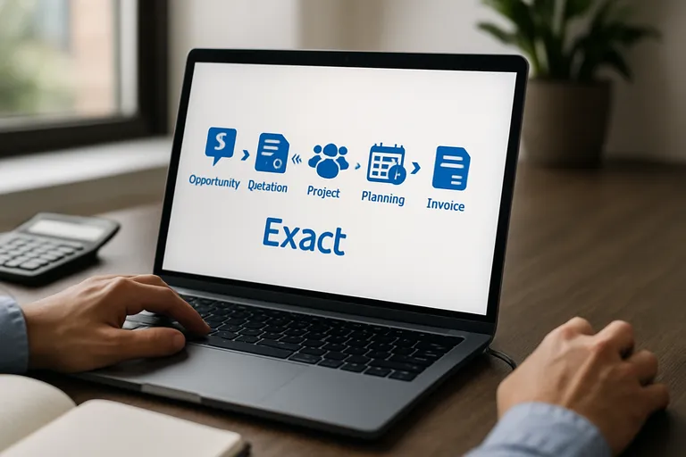 Werken met Exact online-projecten: van offerte tot factuur