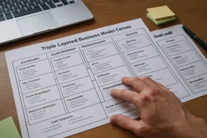 Zo brengt het triple layered business model canvas winst, impact en circulariteit in een model samen