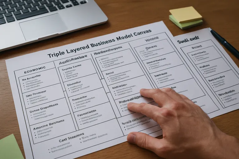 Zo brengt het triple layered business model canvas winst, impact en circulariteit in een model samen
