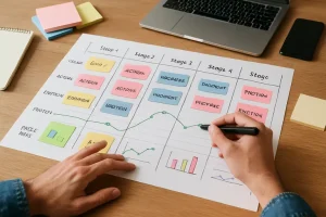 Breng je customer journey helder in kaart met een flexibel mapping-sjabloon