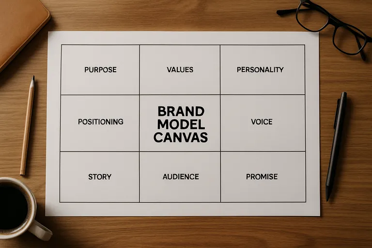 De belangrijkste bouwstenen van het brand model canvas