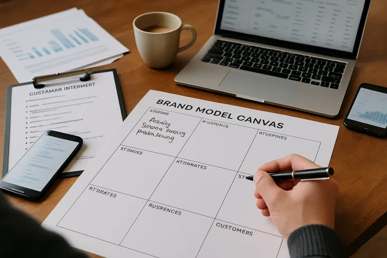 Stap-voor-stap je brand model canvas invullen
