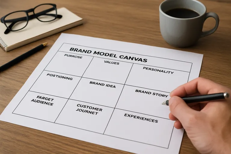 Wat is het brand model canvas
